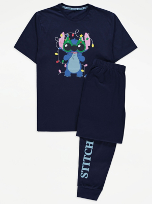 Disney Matching Lilo & Stitch Graphic Christmas Pyjamas Men