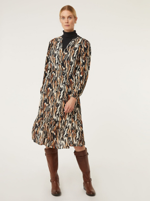 george animal print dress