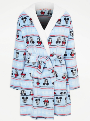 Disney Mickey & Minnie Mouse Character Print Dressing Gown Women at ASDA