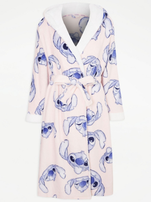 Disney Stitch Character Print Dressing Gown Women at ASDA