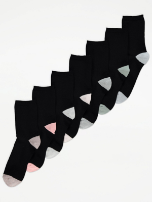 asda black trainer socks