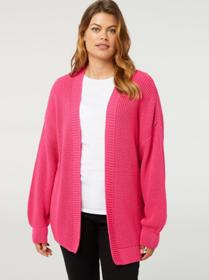 Pink Ribbed Knitted Cardigan | Women | George at ASDA