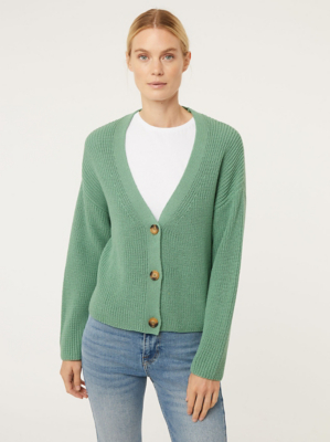 Green Knitted Boyfriend Cardigan | Sale u0026 Offers | George at ASDA