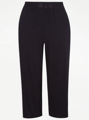 Black Cropped Pyjama Bottoms Women at ASDA
