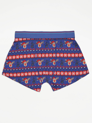 Reindeer Fairisle Christmas Trunk Boxers | Men | George at ASDA