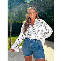In The Style Jac Jossa Polka Dot Frill Blouse | Women | George at ASDA