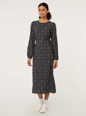 black-ditsy-floral-print-long-sleeve-midi-dress-women-george-at-asda