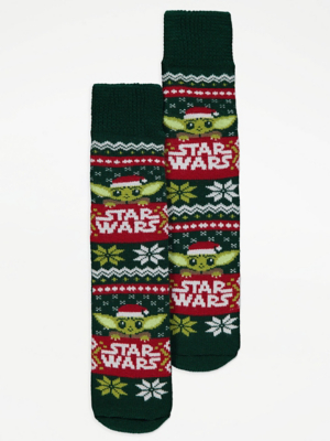 Disney Star Wars The Mandalorian Cosy Slipper Socks Men at ASDA