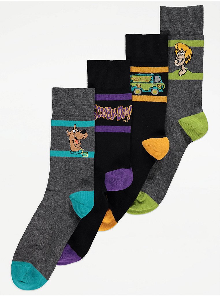 Scooby Doo Ankle Socks 4 Pack | Men | George at ASDA