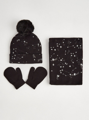 hat scarf and gloves set asda