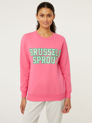 Pink Brussels Sprout Sweatshirt | Women | George at ASDA