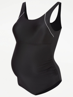 Maternity Black Active Swimsuit Women at ASDA