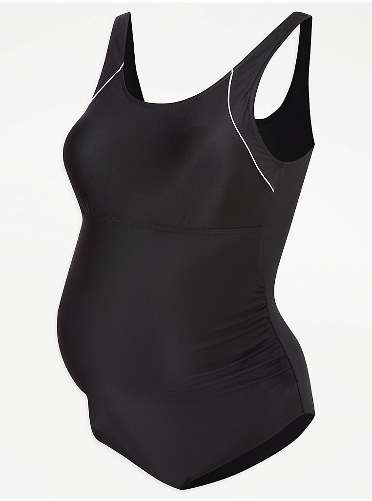 Maternity Black Active Swimsuit | Women | George at ASDA