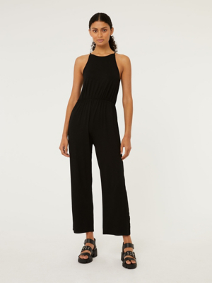 Black Jersey Wide Leg Jumpsuit Sale & Offers at ASDA