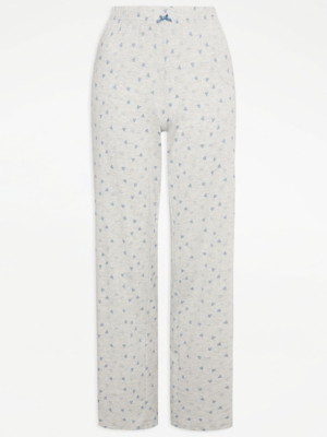 Grey Heart Pyjama Bottoms Women at ASDA