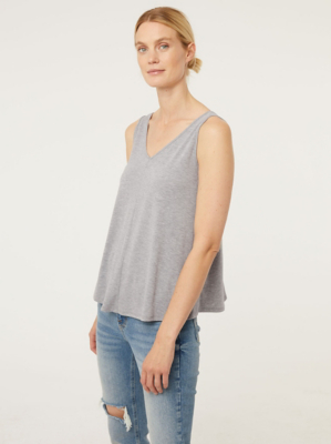 Grey Swing Vest Top Women at ASDA