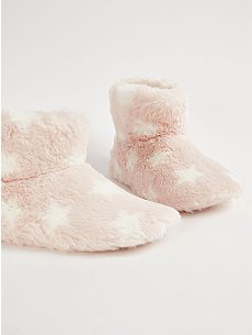 Animal Print Faux Fur Slipper Boots | Women | George at ASDA