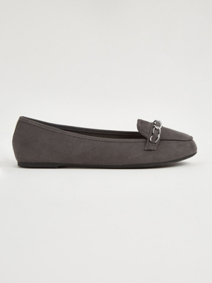 Grey Ballet Slipper Loafers Women at ASDA