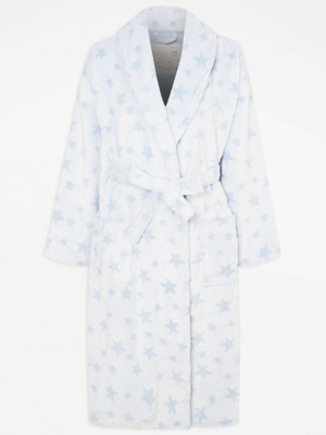 Blue Star Print Dressing Gown Sale & Offers at ASDA