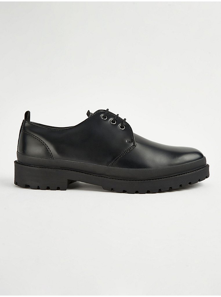 Black Chunky Derby Shoes | Men | George at ASDA