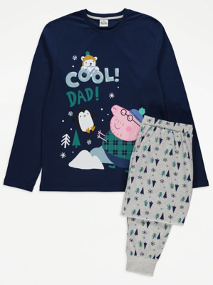 Peppa Pig Daddy Pig Cool Dad! Christmas Pyjamas Men at ASDA