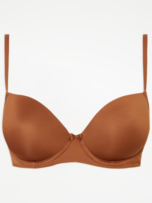 Deep Medium Nude Padded T-Shirt Bra | Lingerie | George at ASDA