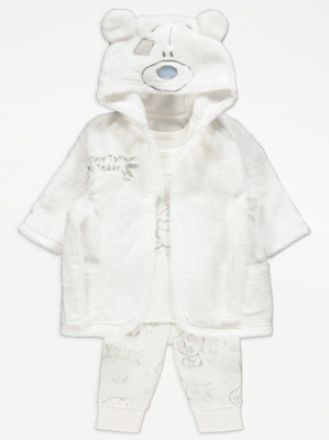 Tatty Teddy Dressing Gown and Pyjamas 3 Piece Set Baby at ASDA