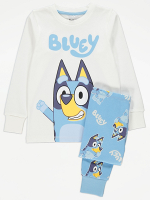 Bluey Character Print Pyjamas Kids at ASDA