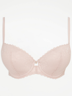 Entice Pink Lace Core TShirt Bra Women at ASDA
