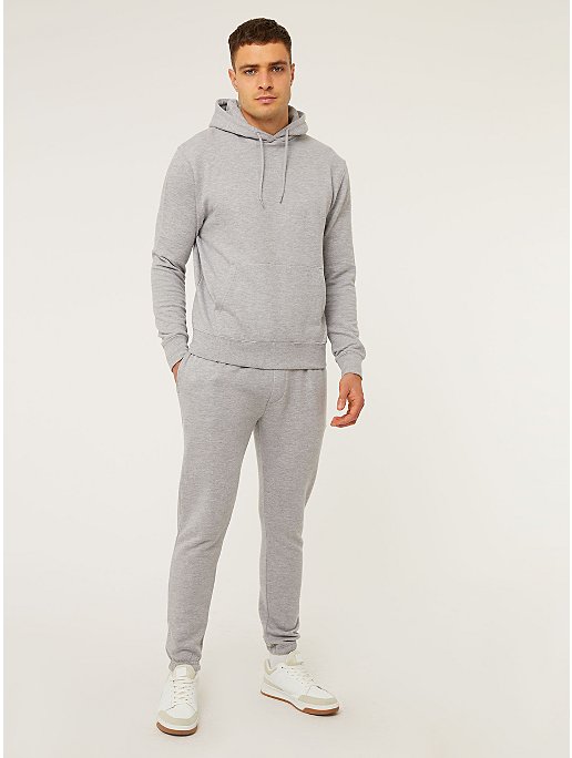 Grey Plain Joggers | Men | George at ASDA