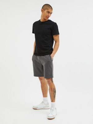 Charcoal Plain Jersey Shorts Men at ASDA