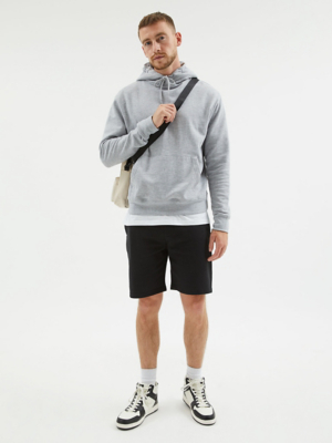 Black Plain Jersey Shorts Men at ASDA