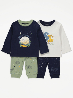 Disney The Lion King Simba Little Dreamer Pyjamas 2 Pack Baby