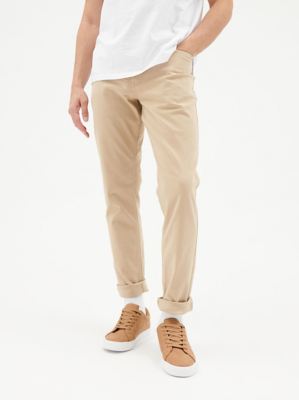 Stone Casual Trousers Men at ASDA