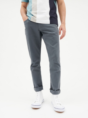 Grey Casual Trousers Men at ASDA