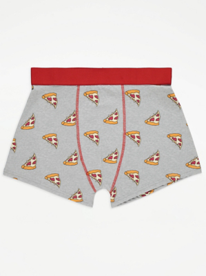 Grey Valentines Pizza Print Boxers | Men | George at ASDA
