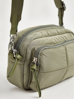 Khaki Nylon Cross Body Bag Women at ASDA