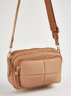 Tan Nylon Cross Body Bag Women at ASDA
