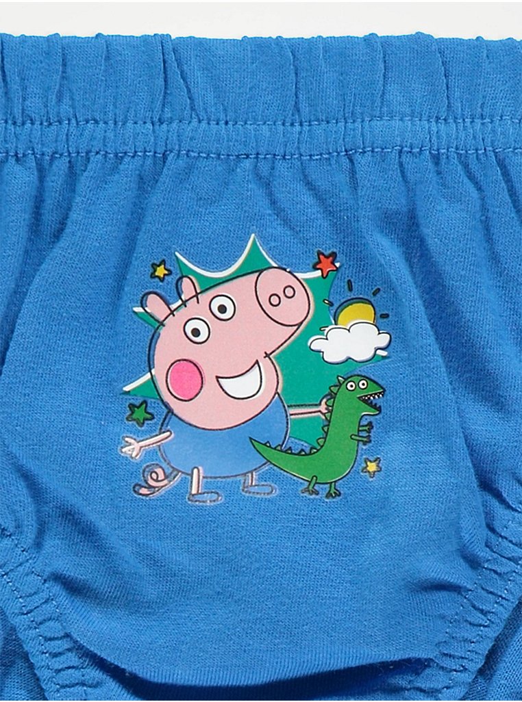 OFFICIAL PEPPA PIG Boys Briefs 3 Pack George Pig Slips Pants Cotton 2-8  Year £4.99 - PicClick UK
