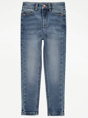 Mid Wash Skinny Jeans Kids at ASDA