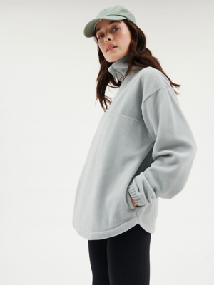 Light Grey Quarter Zip Fleece Women at ASDA