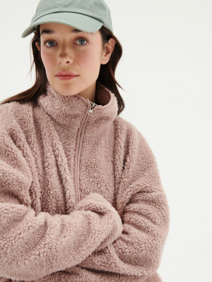 Pink Zip Up Fleece Women at ASDA