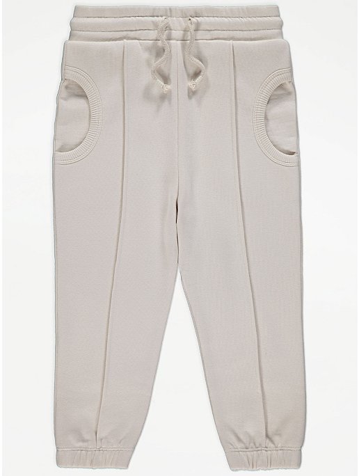 Unisex Beige Pocket Detail Joggers | Collections | George at ASDA