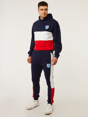 Matching England Colour Block Tracksuit at ASDA