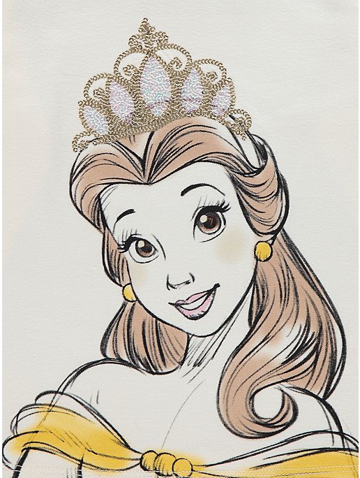 Disney Princess Belle Graphic Print Top | Kids | George at ASDA