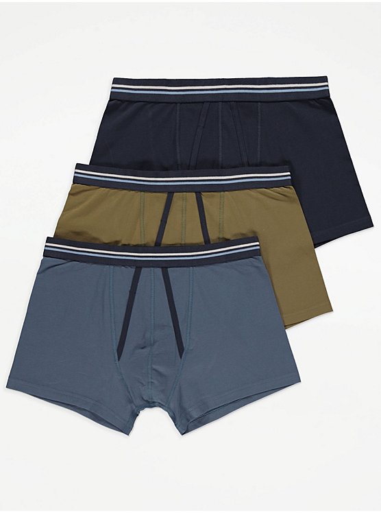 Blue A-Front Trunks 3 Pack