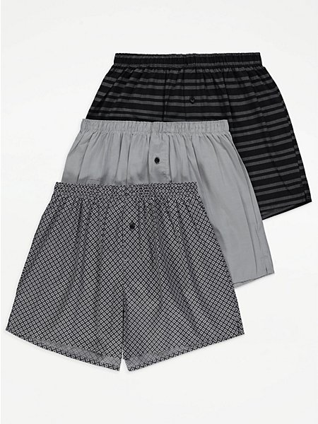 Striped Boxer Shorts 3 Pack | Men | George at ASDA