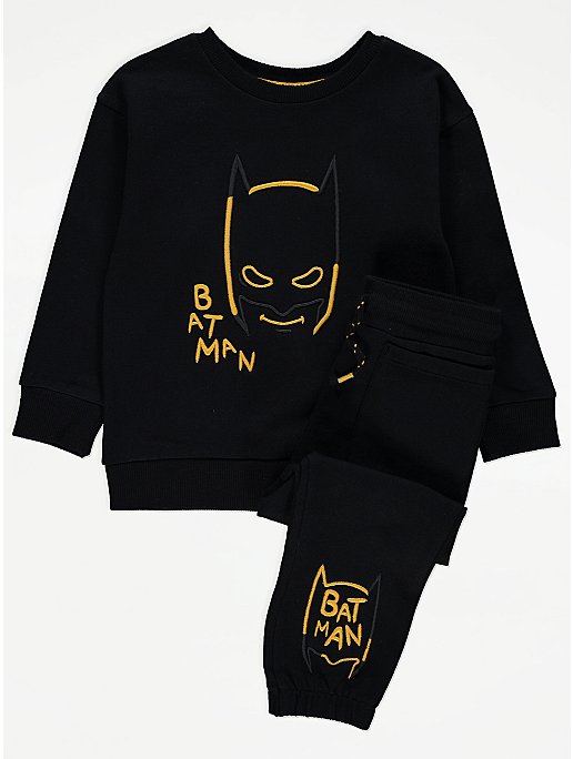 DC Comics Batman Embroidered Sweatshirt and Joggers Outfit | Kids | George  at ASDA