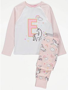 Asda Asda George Girls Pink Solid Cotton Top Pyjama Top Size 8-9 Years 