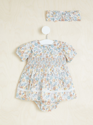 Billie Faiers Floral Dress Bloomers and Headband Outfit Baby